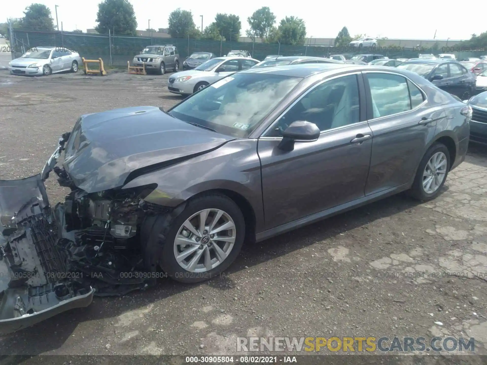 2 Photograph of a damaged car 4T1R11AK4MU482525 TOYOTA CAMRY 2021