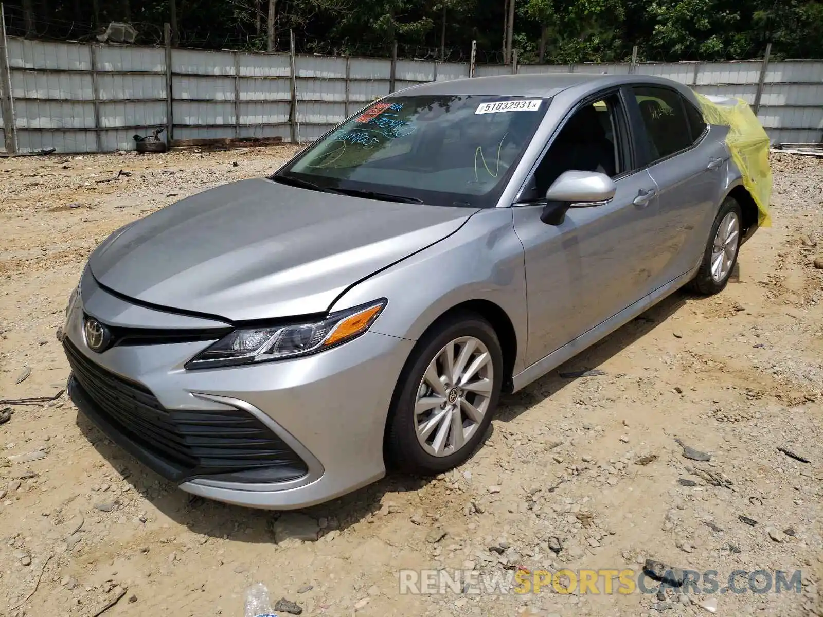 2 Photograph of a damaged car 4T1R11AK4MU572841 TOYOTA CAMRY 2021