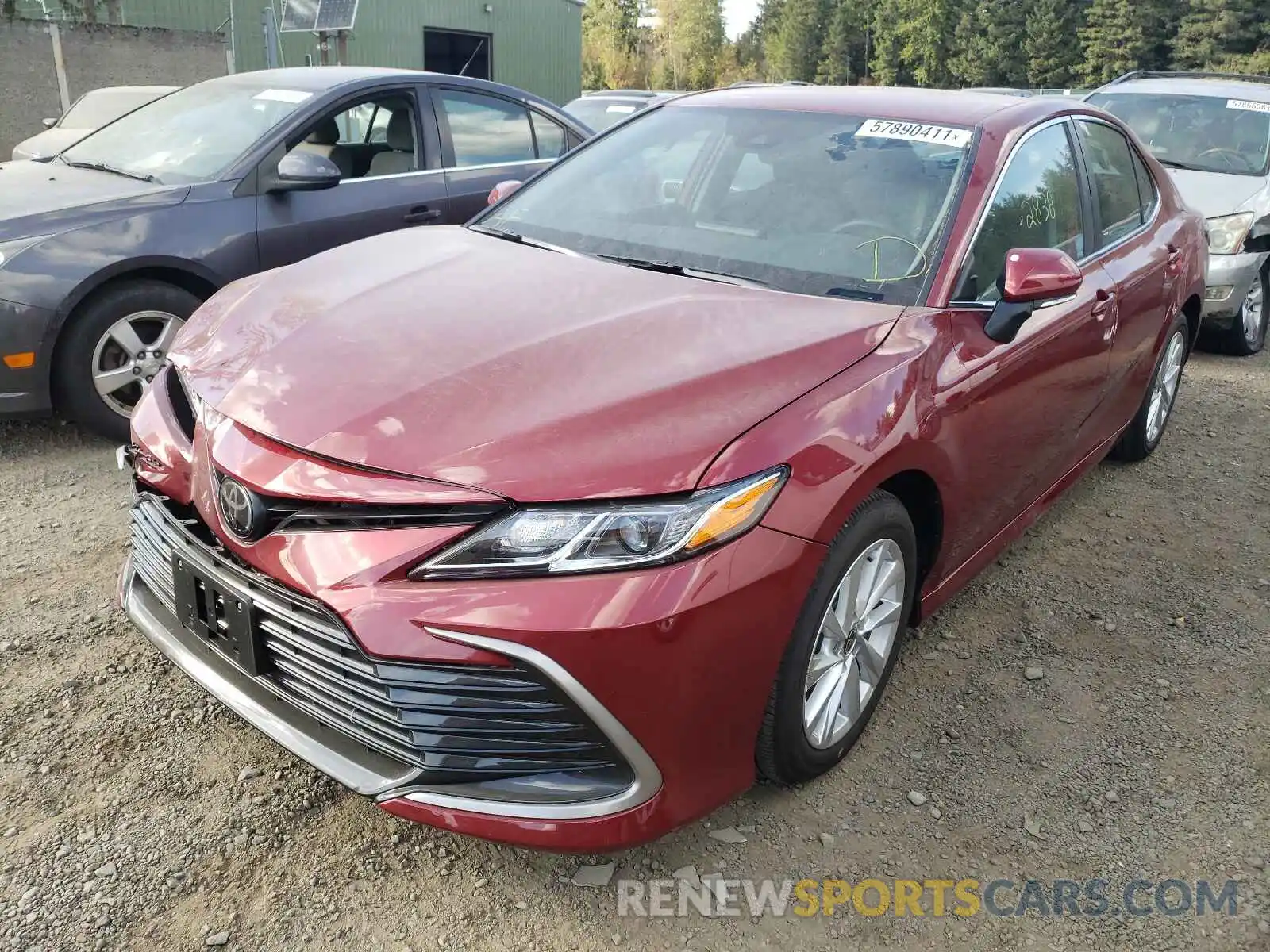 2 Photograph of a damaged car 4T1R11AK5MU556406 TOYOTA CAMRY 2021