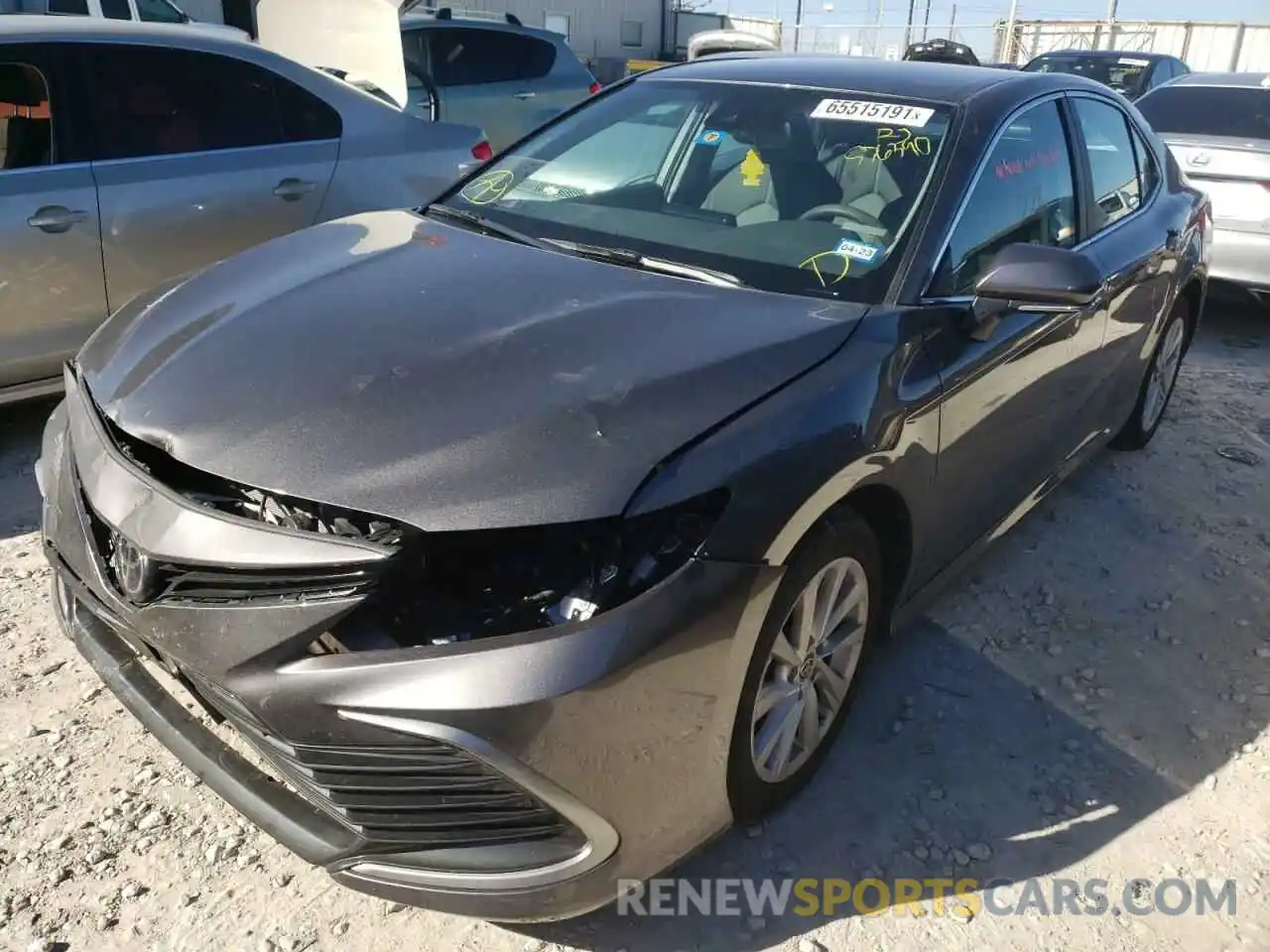 2 Photograph of a damaged car 4T1R11AK6MU576390 TOYOTA CAMRY 2021