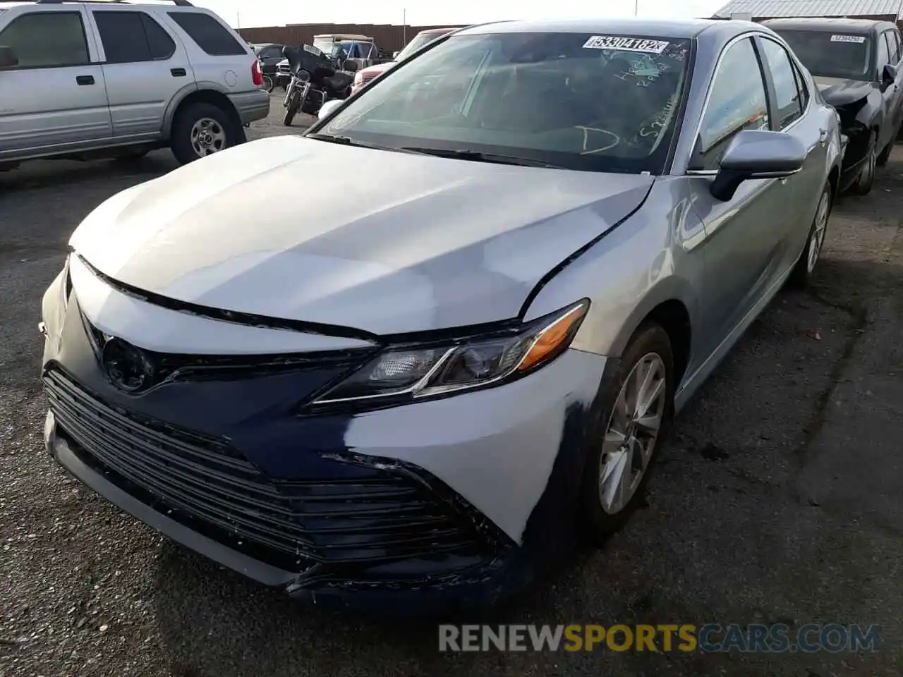 2 Photograph of a damaged car 4T1R11AK7MU587303 TOYOTA CAMRY 2021