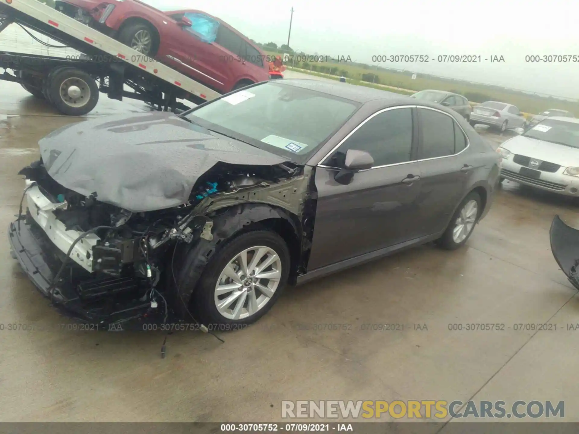 2 Photograph of a damaged car 4T1R11AKXMU577316 TOYOTA CAMRY 2021