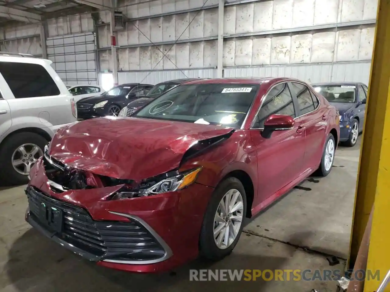 2 Photograph of a damaged car 4T1R11BK3MU046067 TOYOTA CAMRY 2021