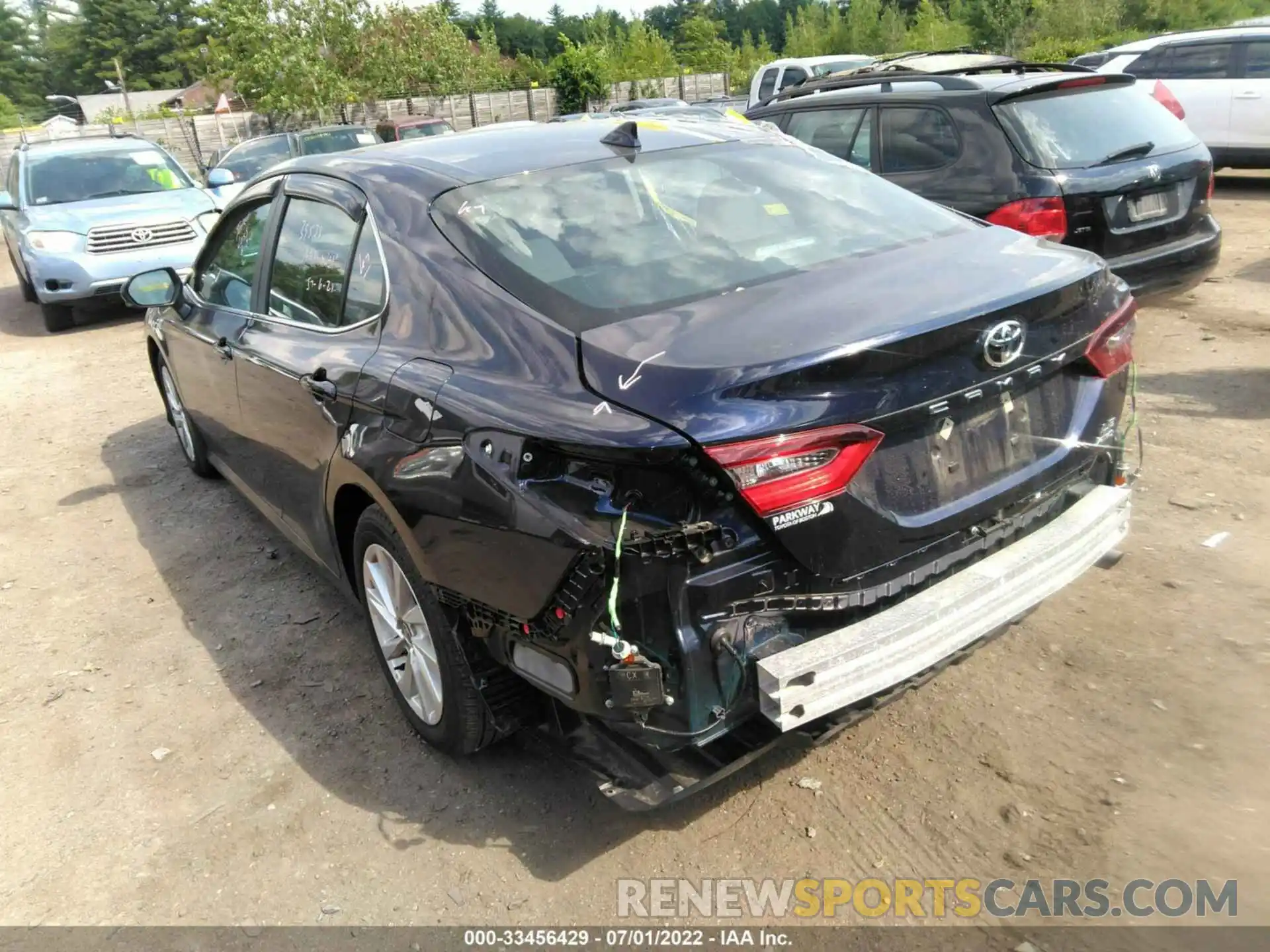 3 Photograph of a damaged car 4T1R11BK5MU039086 TOYOTA CAMRY 2021