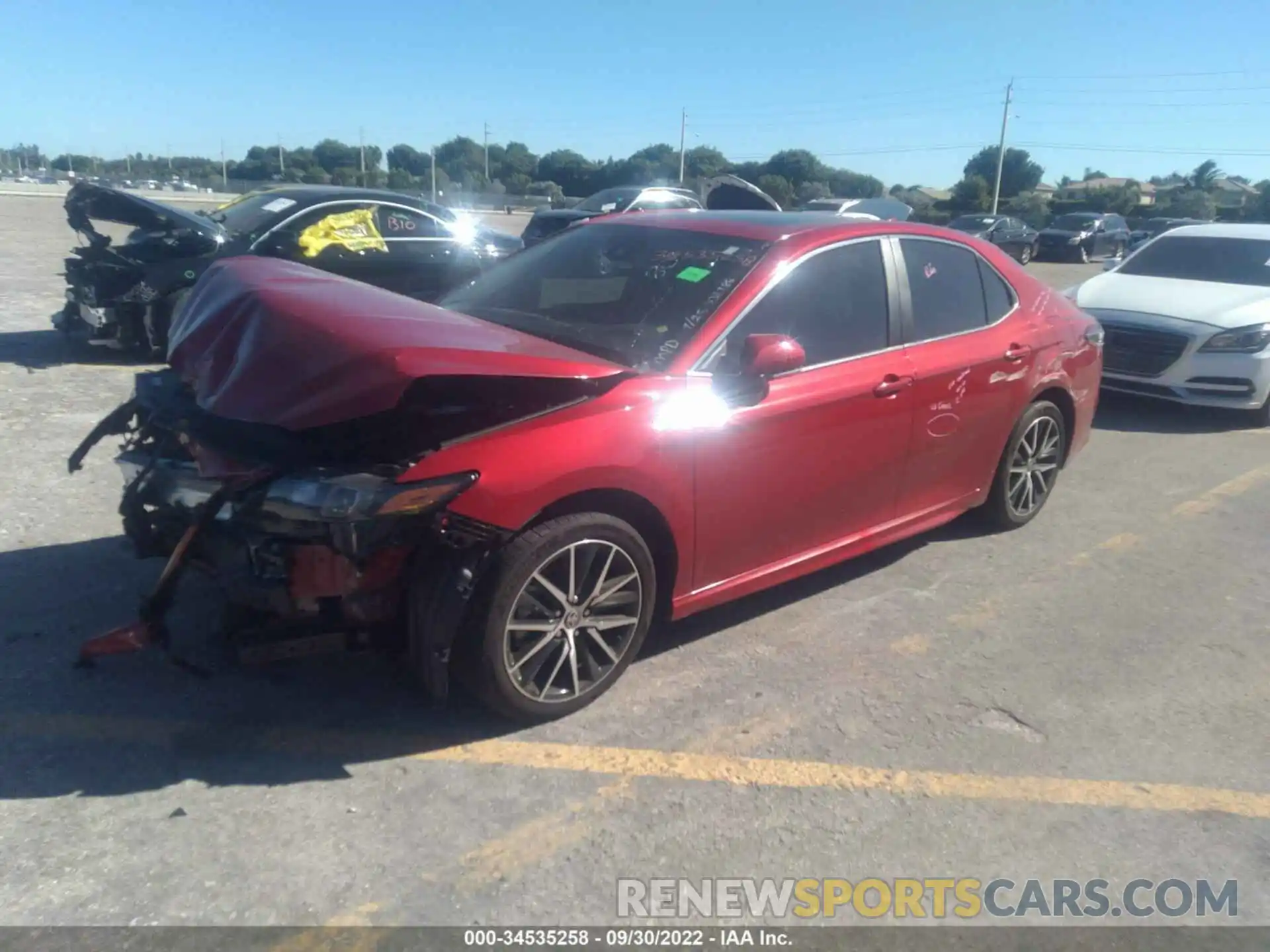 2 Photograph of a damaged car 4T1S11AK0MU458031 TOYOTA CAMRY 2021