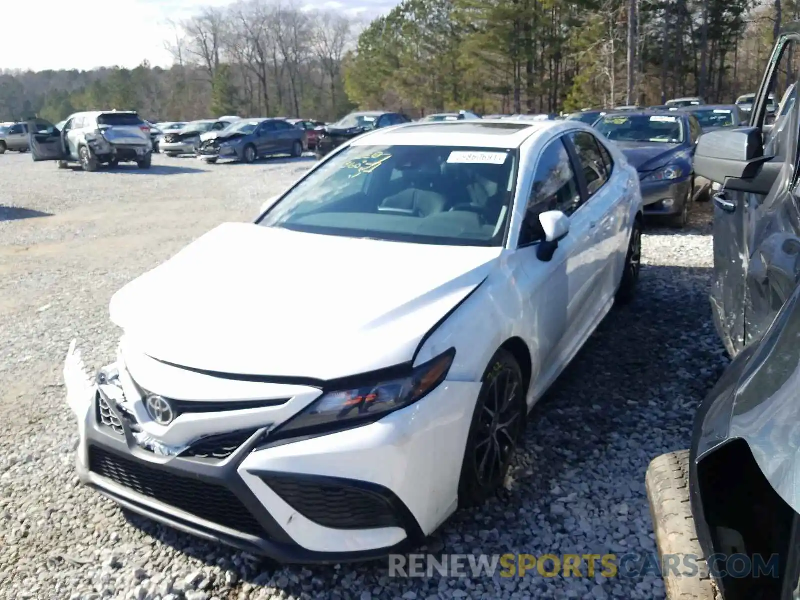 2 Photograph of a damaged car 4T1S11AK0MU527963 TOYOTA CAMRY 2021