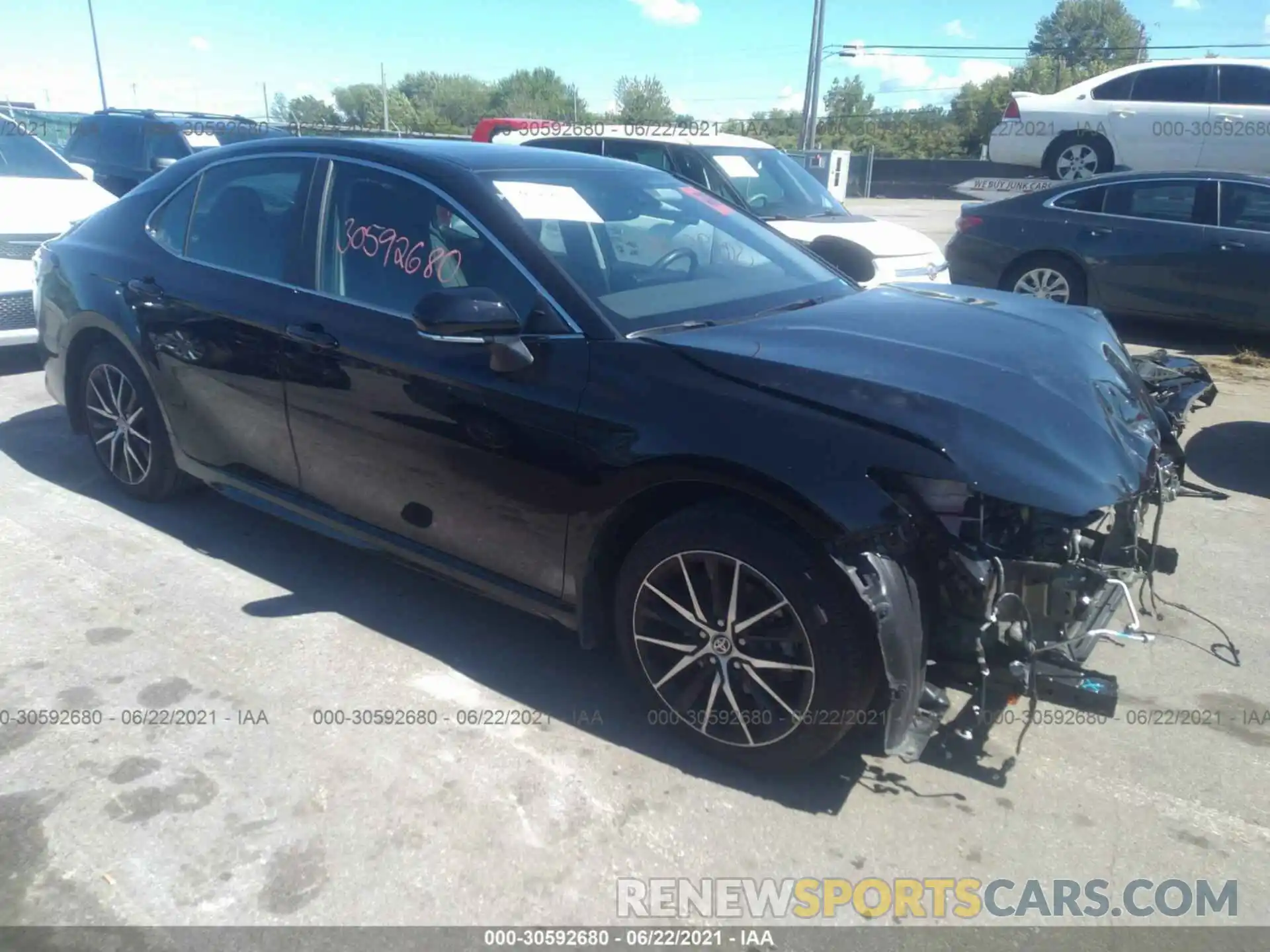 1 Photograph of a damaged car 4T1S11AK2MU408618 TOYOTA CAMRY 2021