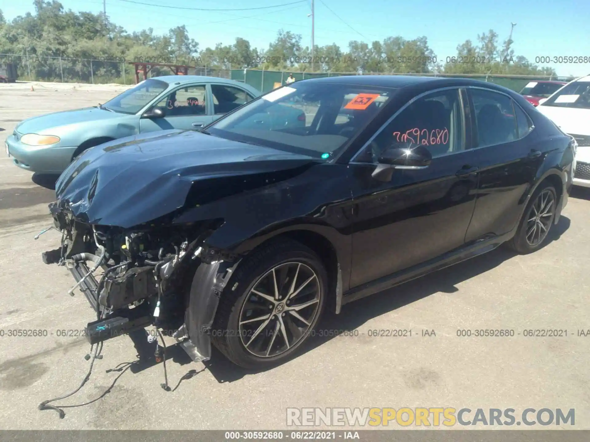 2 Photograph of a damaged car 4T1S11AK2MU408618 TOYOTA CAMRY 2021