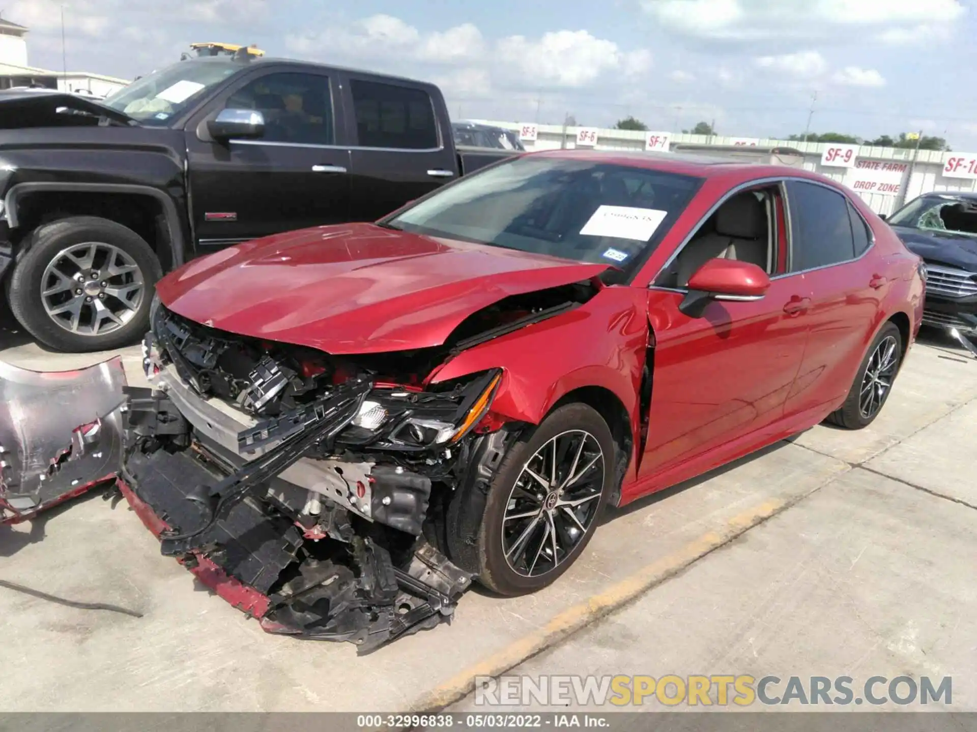 2 Photograph of a damaged car 4T1S11AK8MU492833 TOYOTA CAMRY 2021