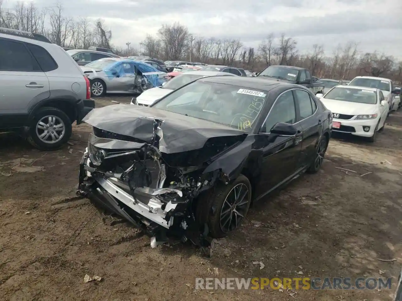 2 Photograph of a damaged car 4T1S11AK9MU492758 TOYOTA CAMRY 2021