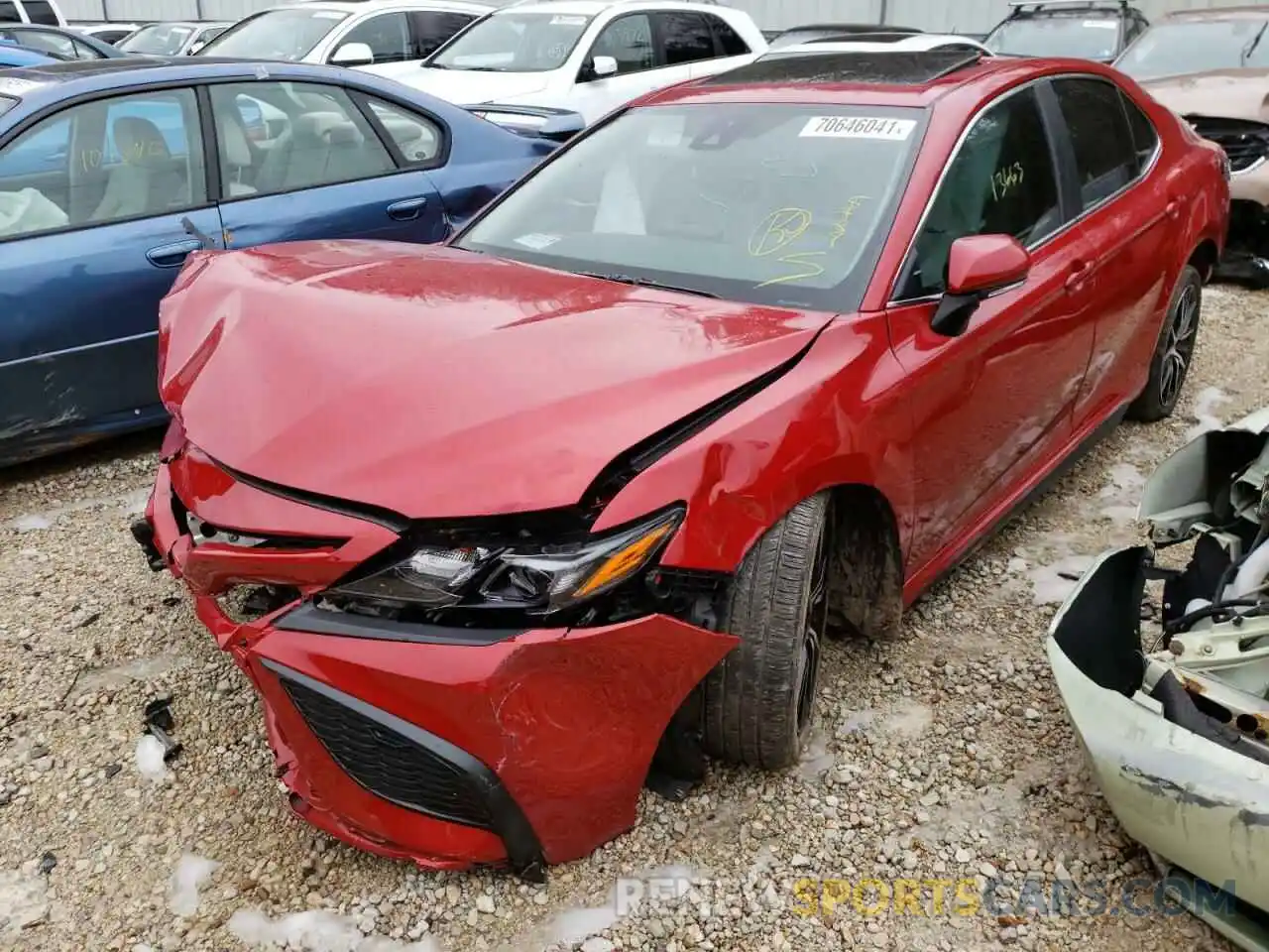 2 Photograph of a damaged car 4T1S11AK9MU493909 TOYOTA CAMRY 2021