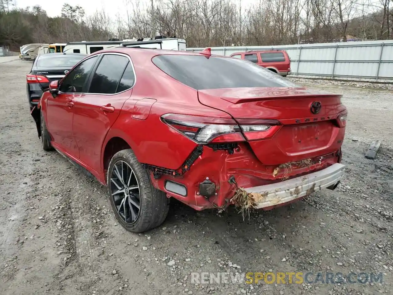 3 Photograph of a damaged car 4T1S11AK9MU493909 TOYOTA CAMRY 2021