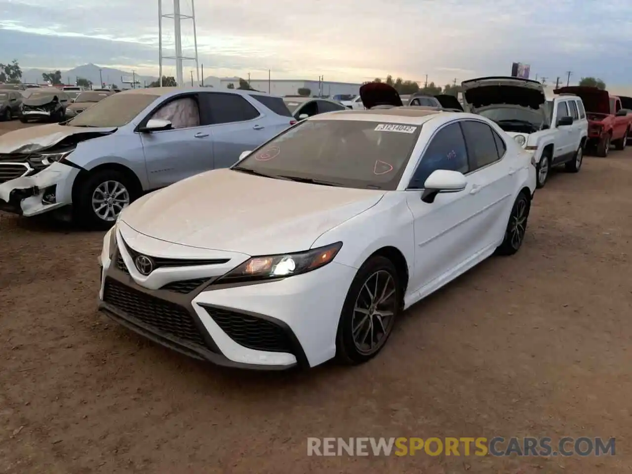 2 Photograph of a damaged car 4T1S11AK9MU497071 TOYOTA CAMRY 2021