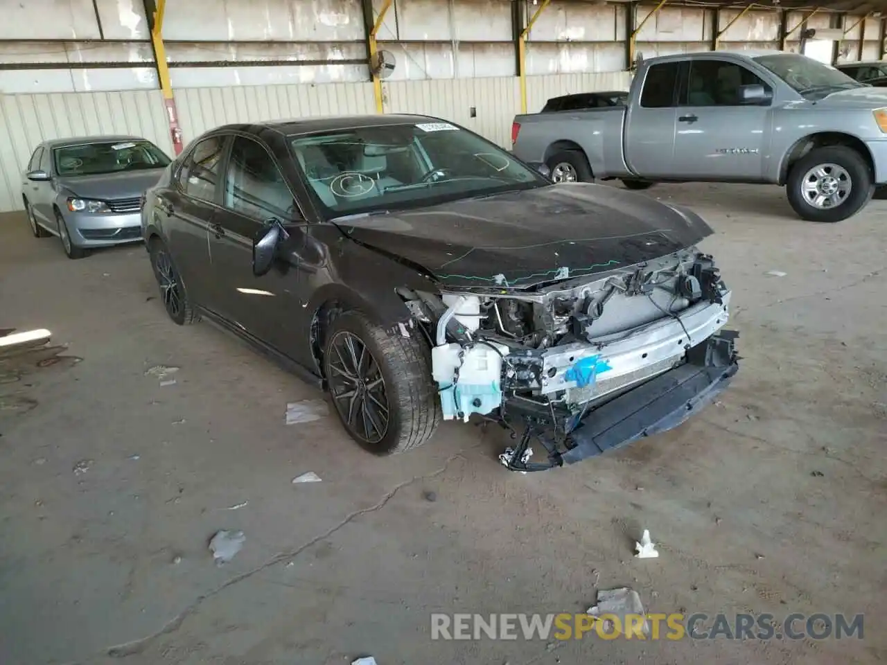 1 Photograph of a damaged car 4T1S11AKXMU471952 TOYOTA CAMRY 2021