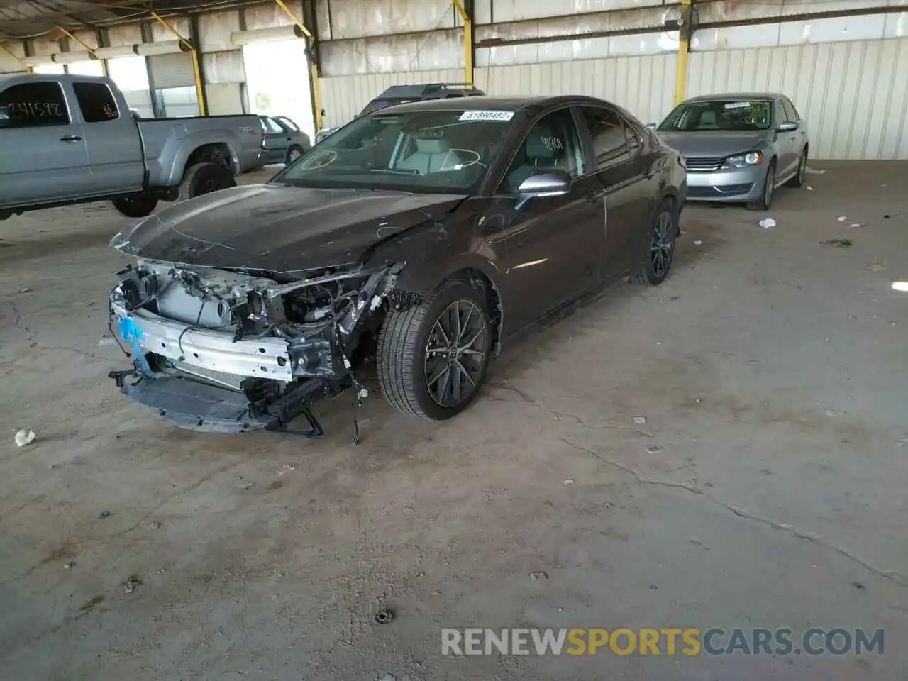 2 Photograph of a damaged car 4T1S11AKXMU471952 TOYOTA CAMRY 2021