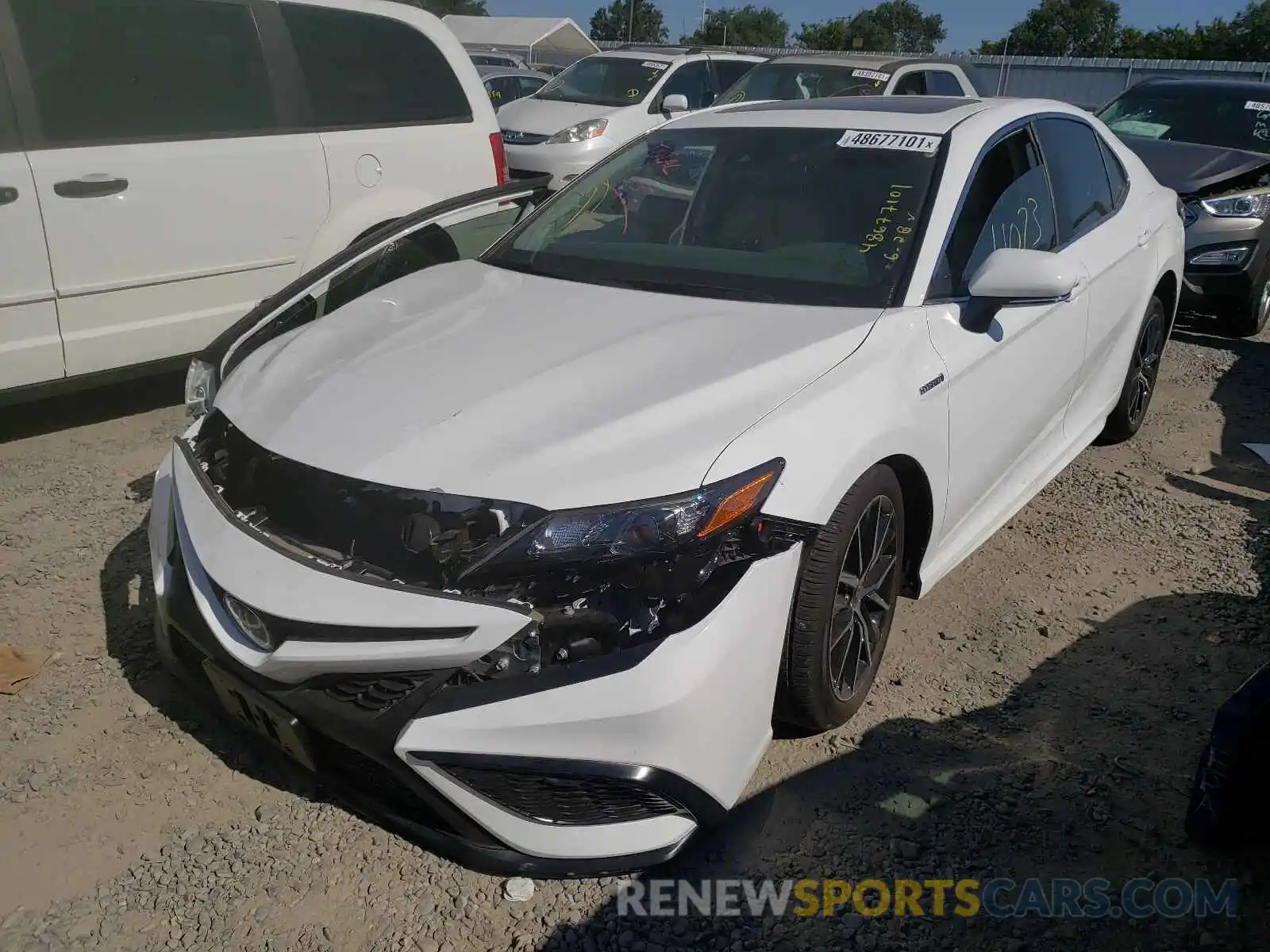 2 Photograph of a damaged car 4T1S31AK7MU022173 TOYOTA CAMRY 2021