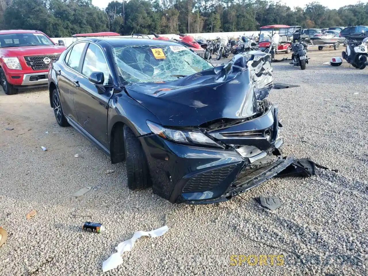 1 Photograph of a damaged car 4T1T11AK0MU432582 TOYOTA CAMRY 2021