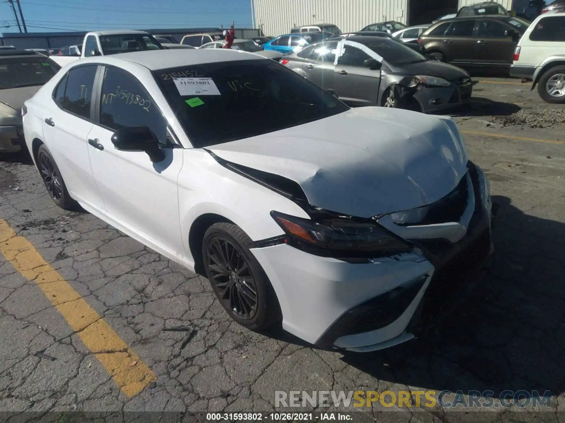 1 Photograph of a damaged car 4T1T11AK0MU445459 TOYOTA CAMRY 2021