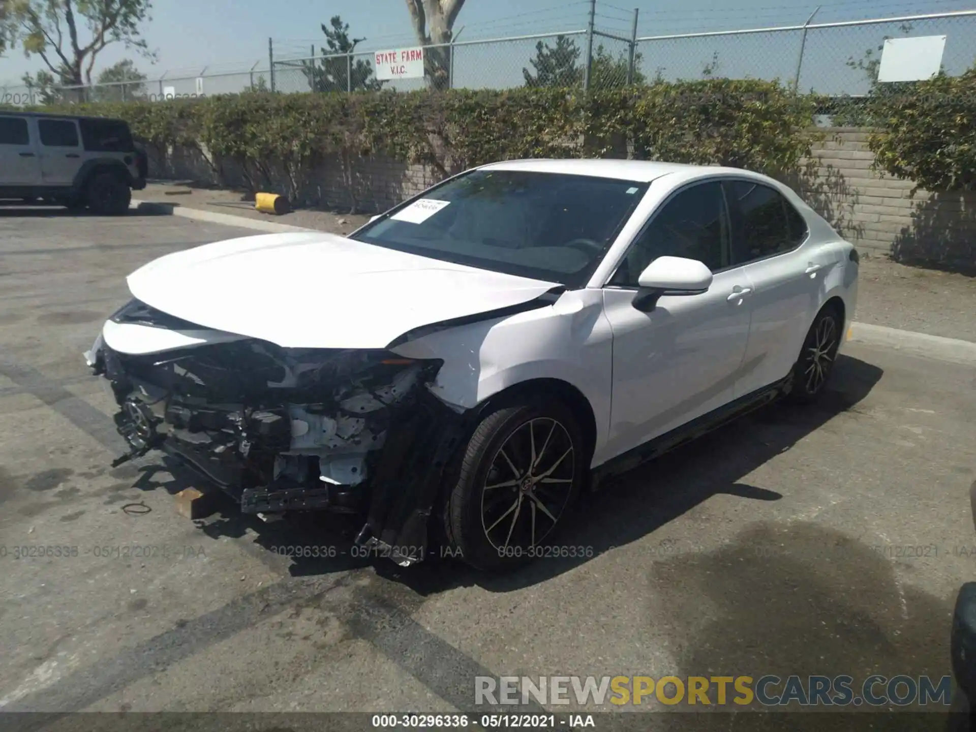 2 Photograph of a damaged car 4T1T11AK0MU518345 TOYOTA CAMRY 2021