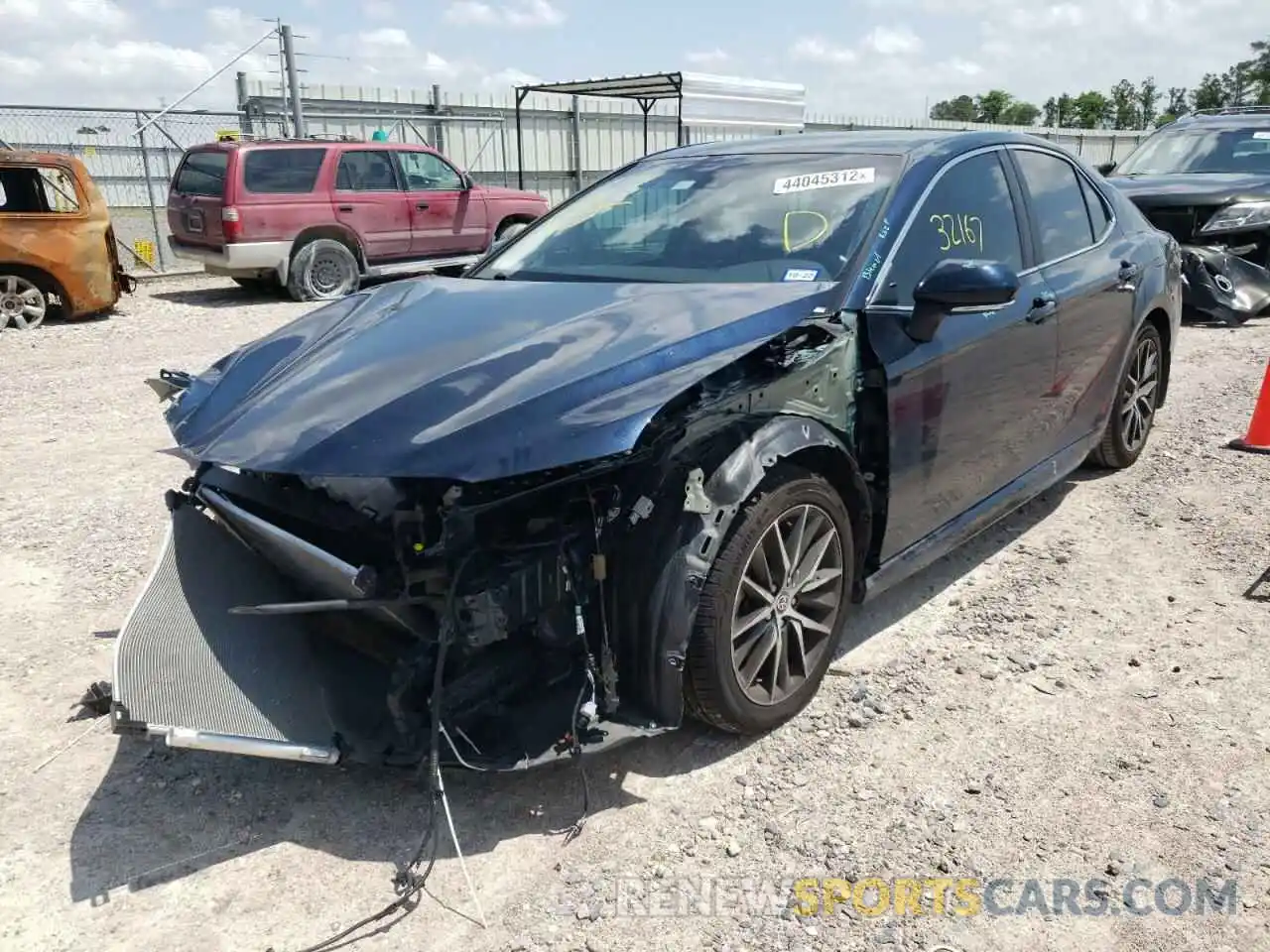 2 Photograph of a damaged car 4T1T11AK0MU548705 TOYOTA CAMRY 2021