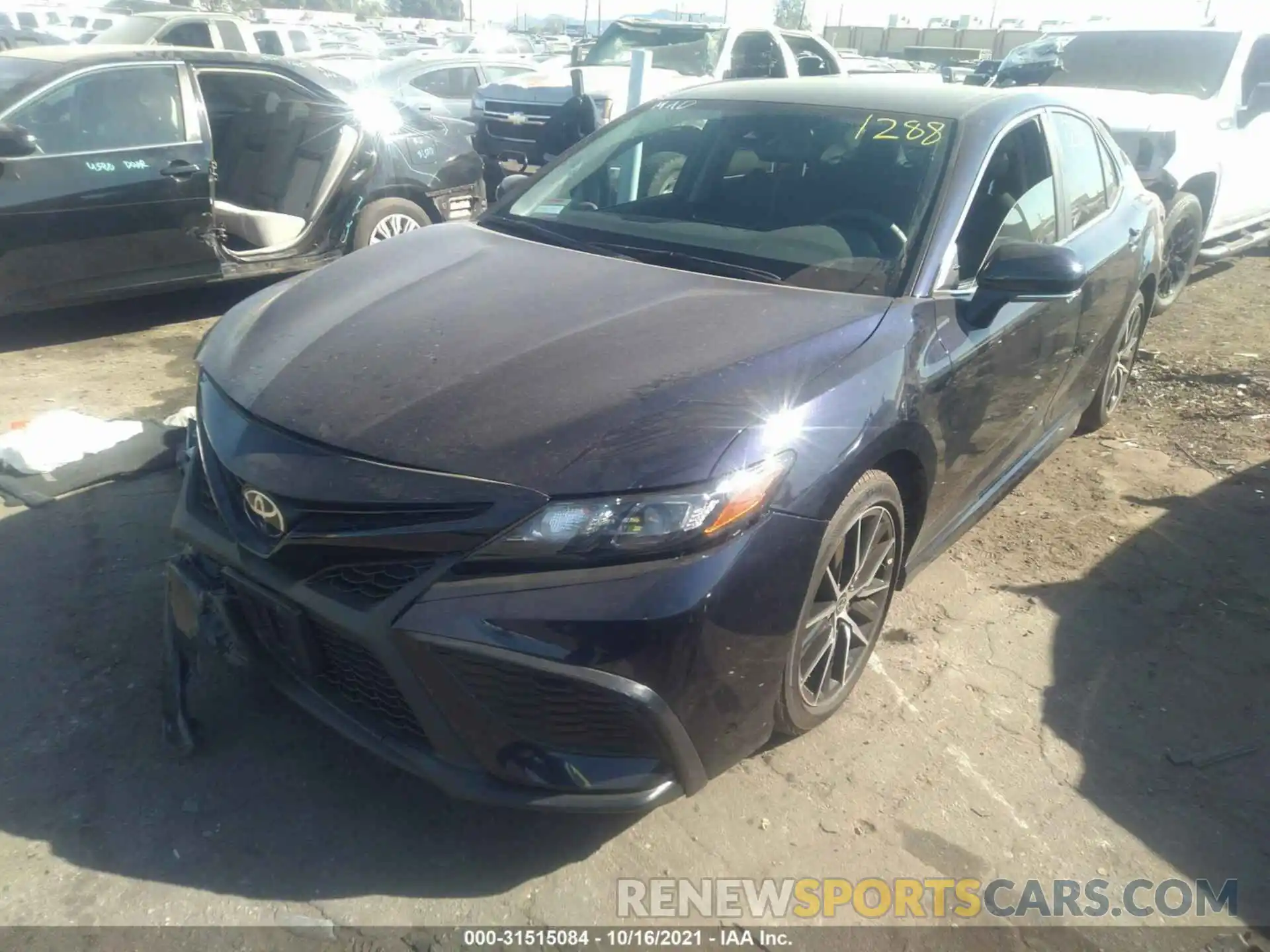 2 Photograph of a damaged car 4T1T11AK0MU568209 TOYOTA CAMRY 2021