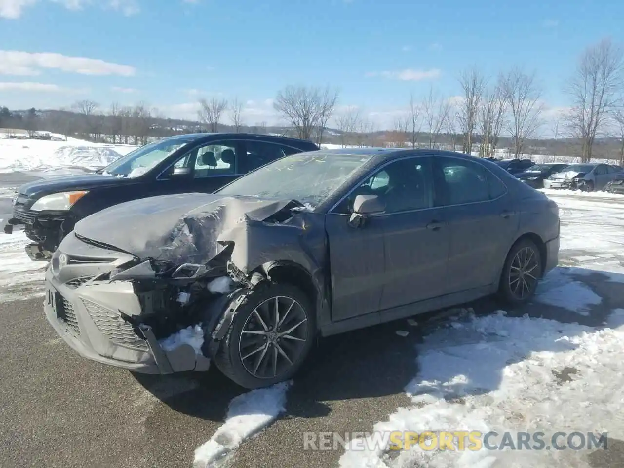 2 Photograph of a damaged car 4T1T11AK0MU593191 TOYOTA CAMRY 2021