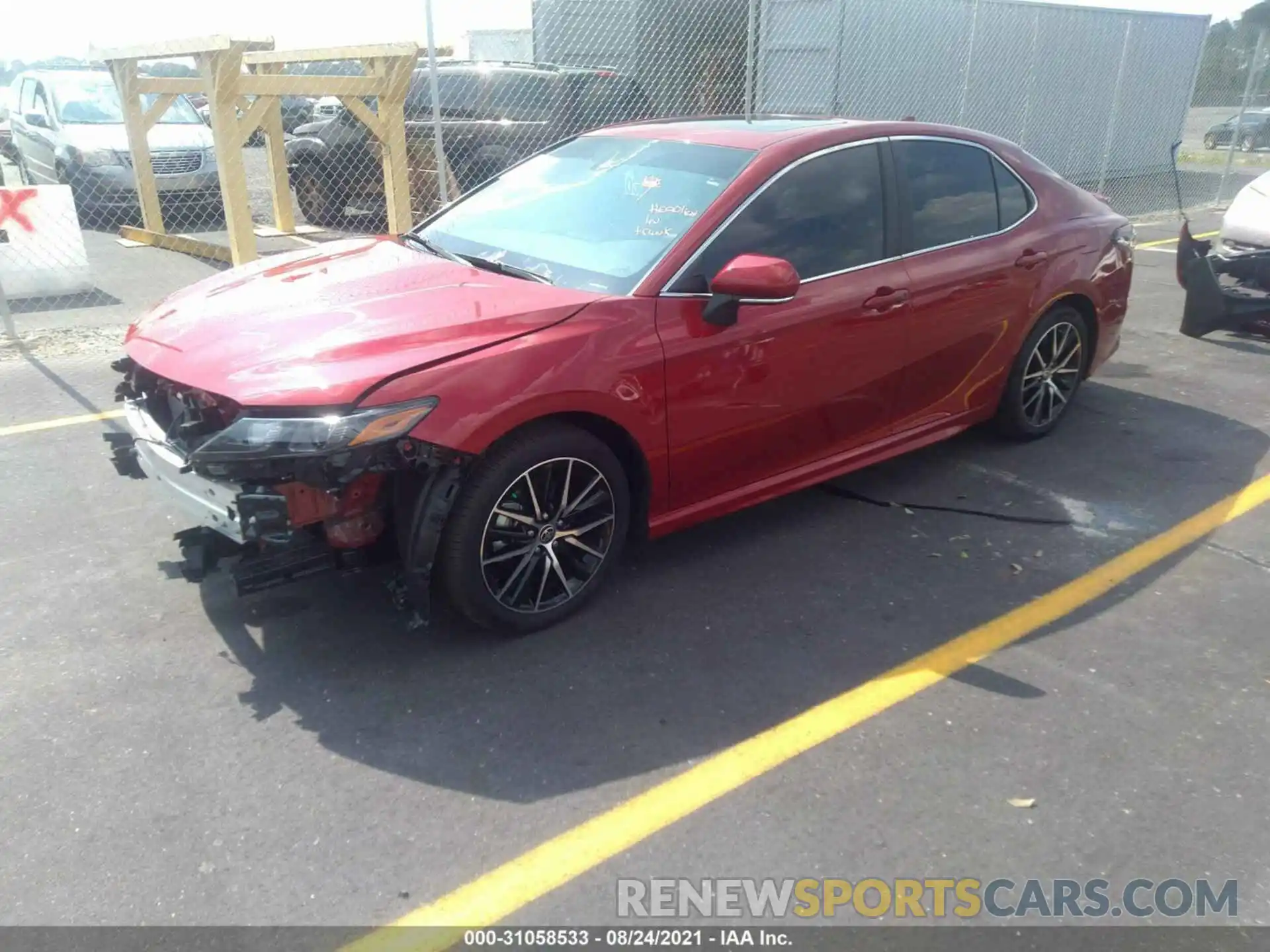 2 Photograph of a damaged car 4T1T11AK1MU434518 TOYOTA CAMRY 2021