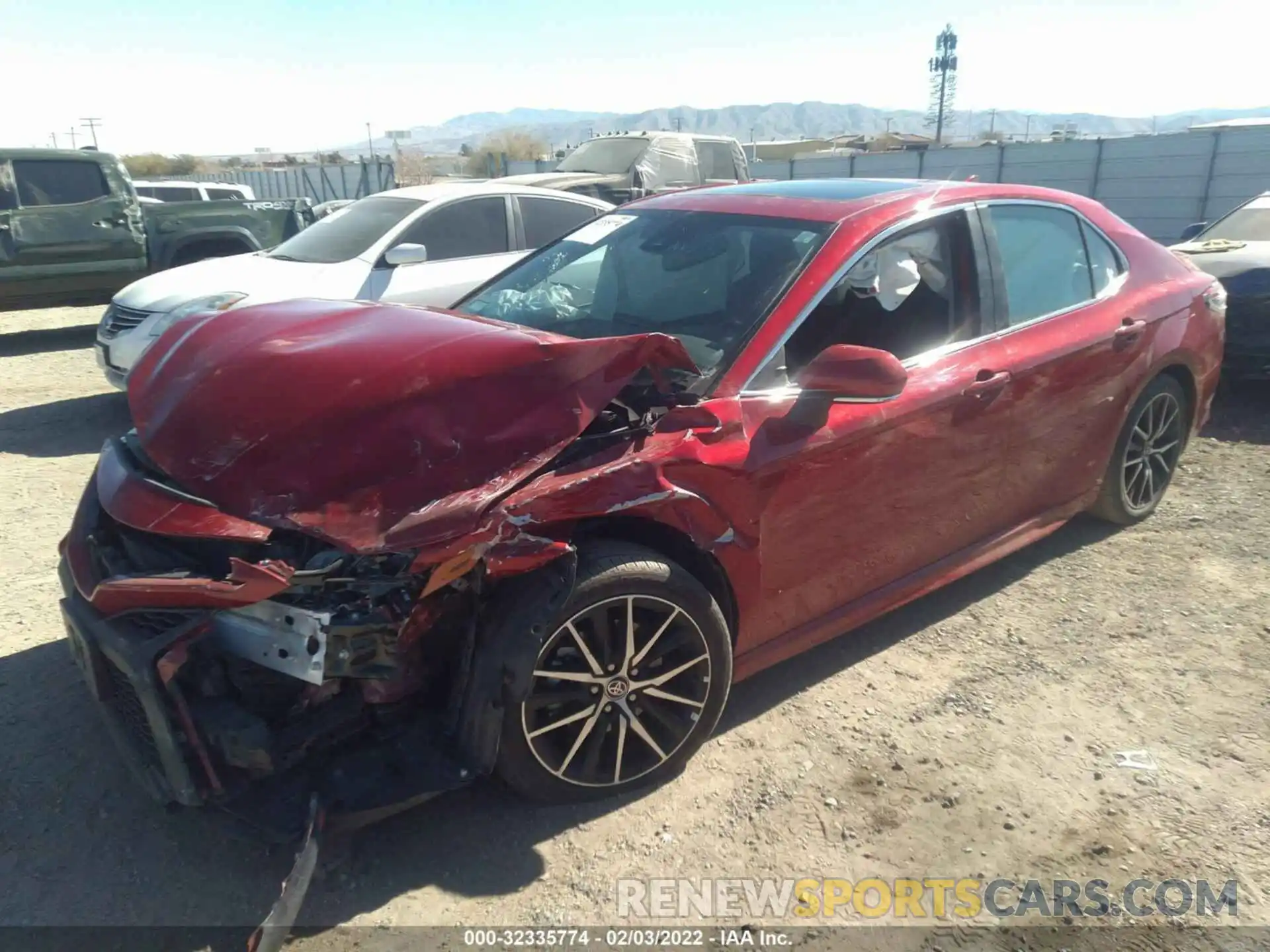 2 Photograph of a damaged car 4T1T11AK1MU439539 TOYOTA CAMRY 2021