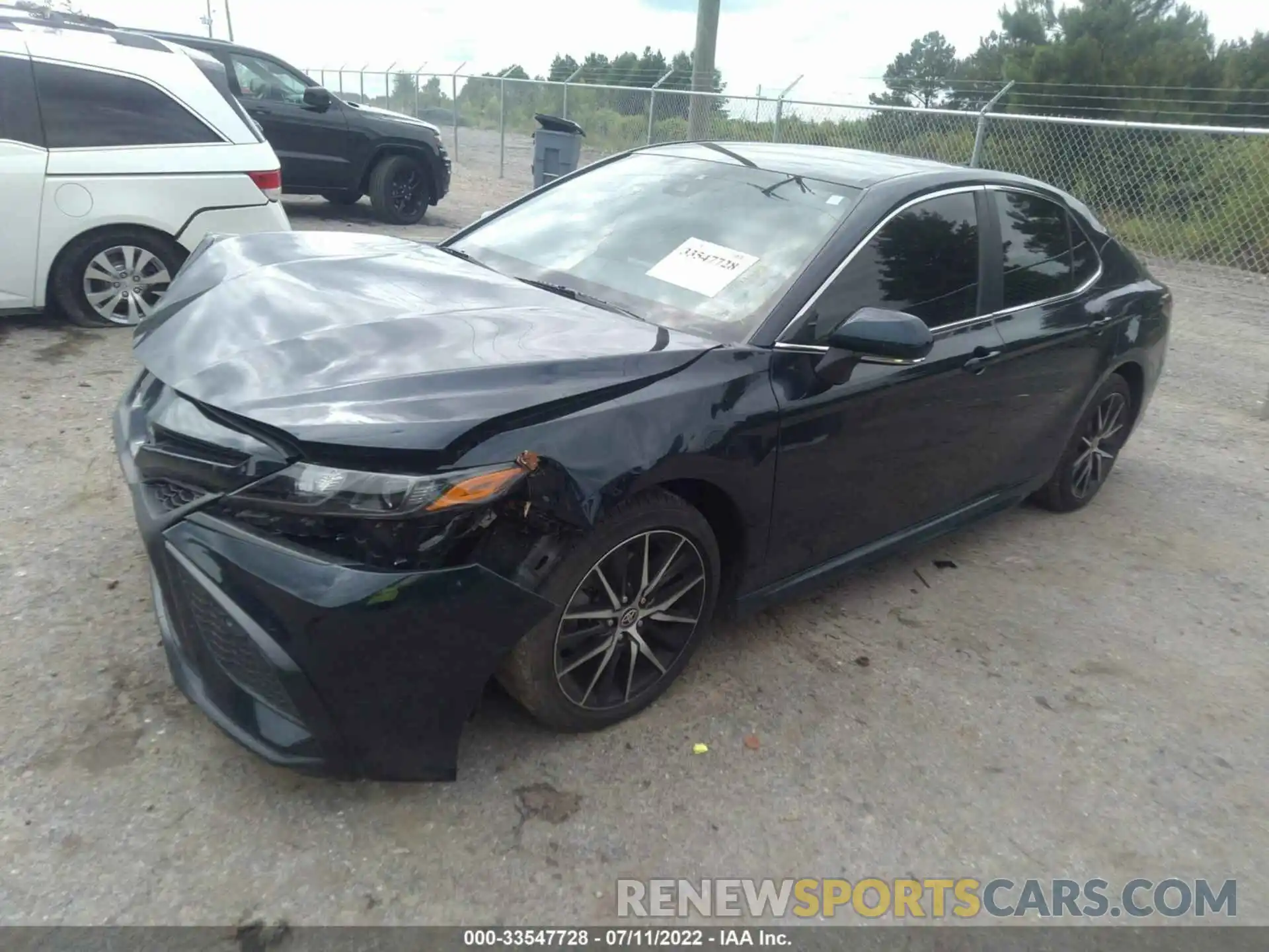 2 Photograph of a damaged car 4T1T11AK1MU488952 TOYOTA CAMRY 2021