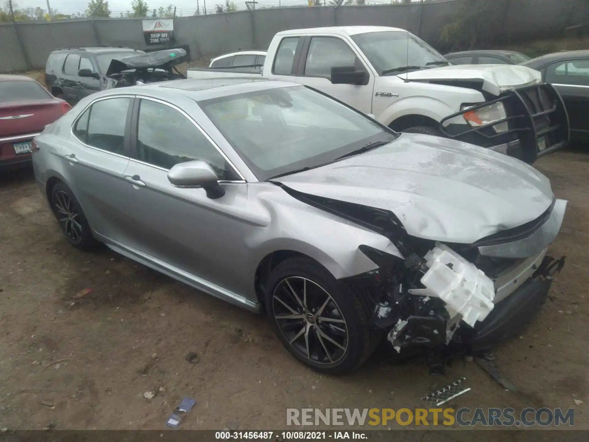 1 Photograph of a damaged car 4T1T11AK1MU496209 TOYOTA CAMRY 2021