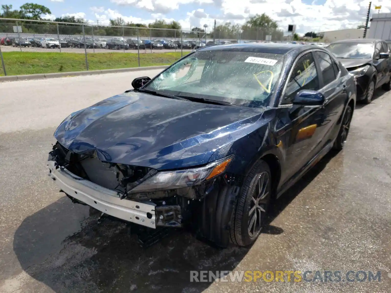 2 Photograph of a damaged car 4T1T11AK2MU604577 TOYOTA CAMRY 2021