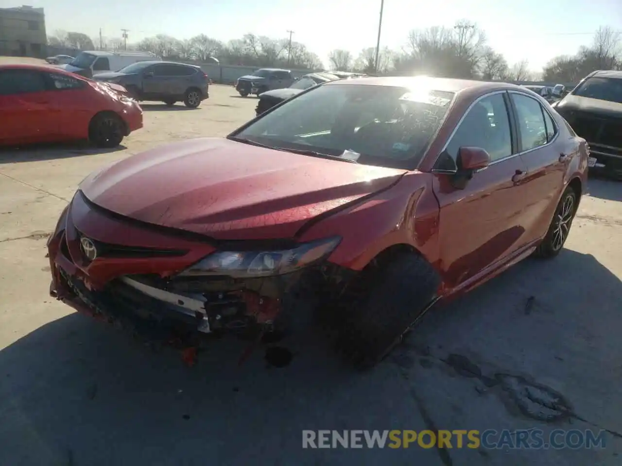 2 Photograph of a damaged car 4T1T11AK3MU451465 TOYOTA CAMRY 2021