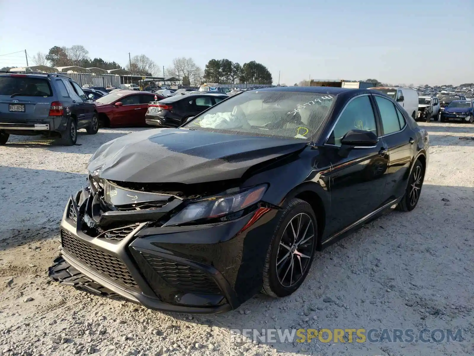 2 Photograph of a damaged car 4T1T11AK3MU528724 TOYOTA CAMRY 2021