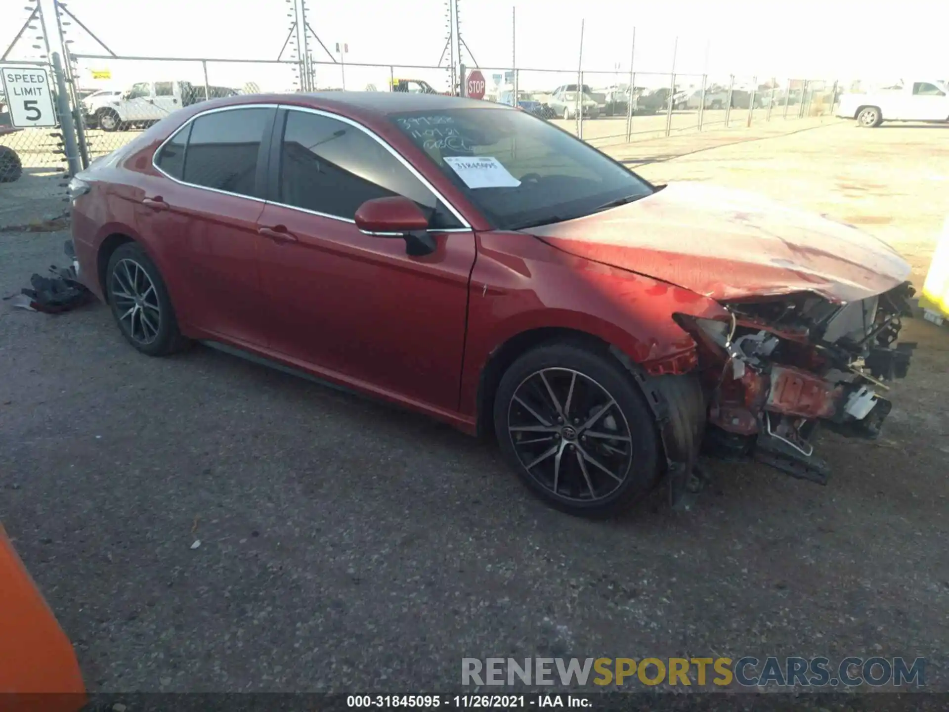 1 Photograph of a damaged car 4T1T11AK4MU452091 TOYOTA CAMRY 2021