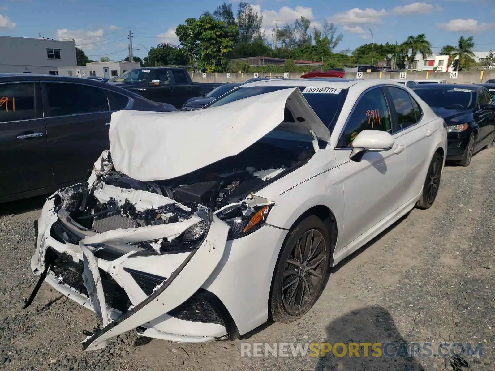 2 Photograph of a damaged car 4T1T11AK4MU552756 TOYOTA CAMRY 2021