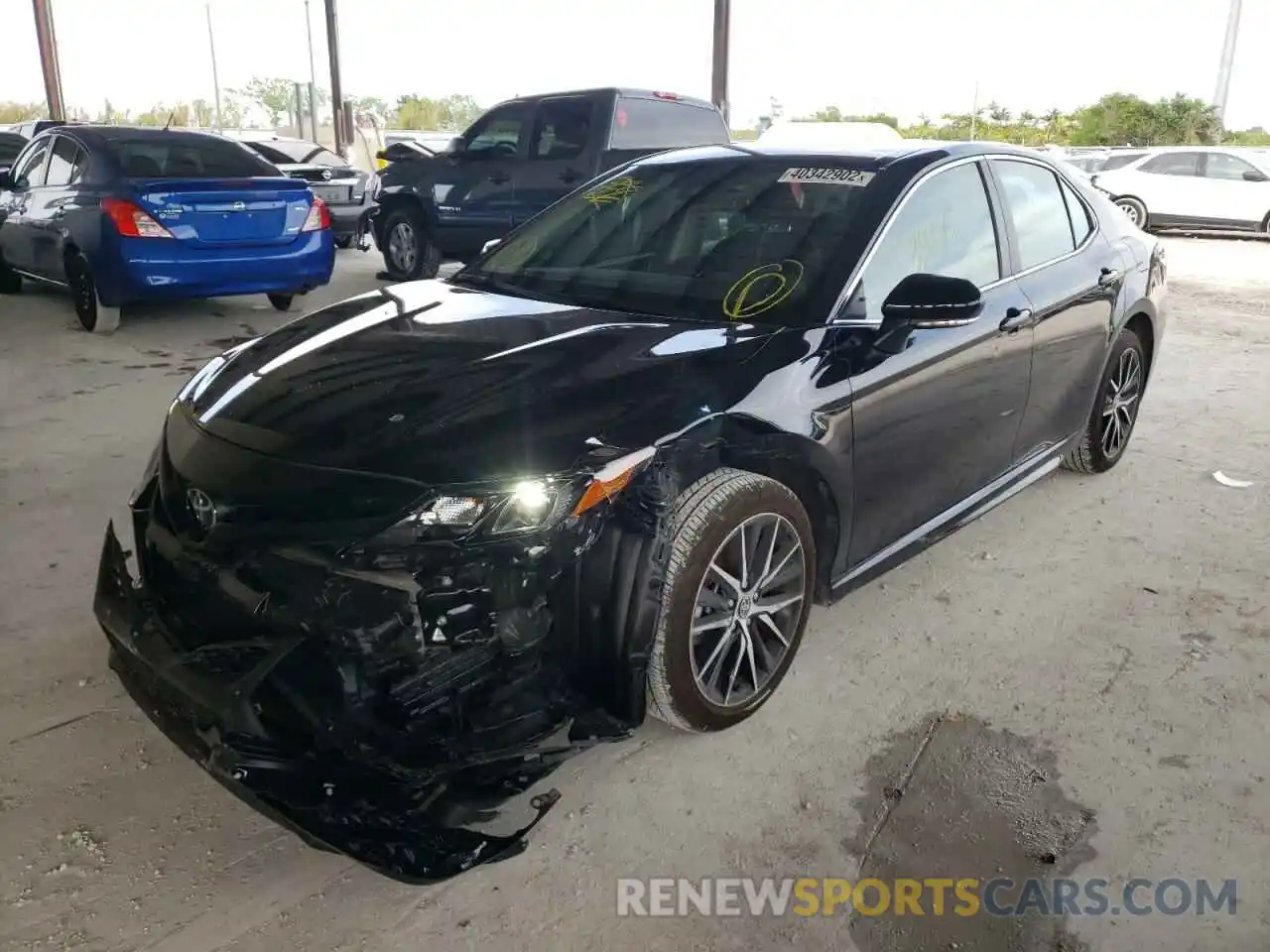 2 Photograph of a damaged car 4T1T11AK5MU603259 TOYOTA CAMRY 2021