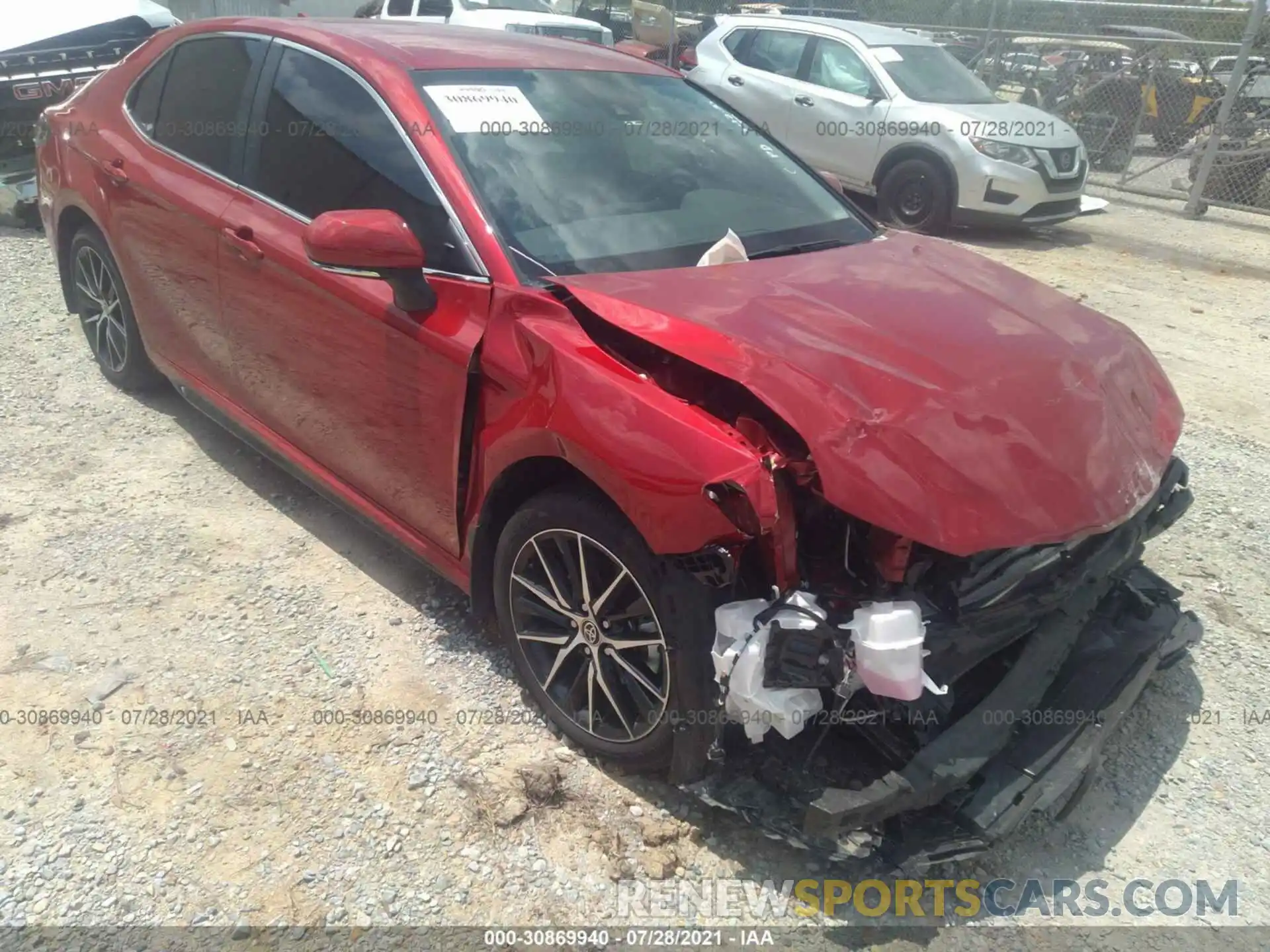 1 Photograph of a damaged car 4T1T11AK7MU448178 TOYOTA CAMRY 2021