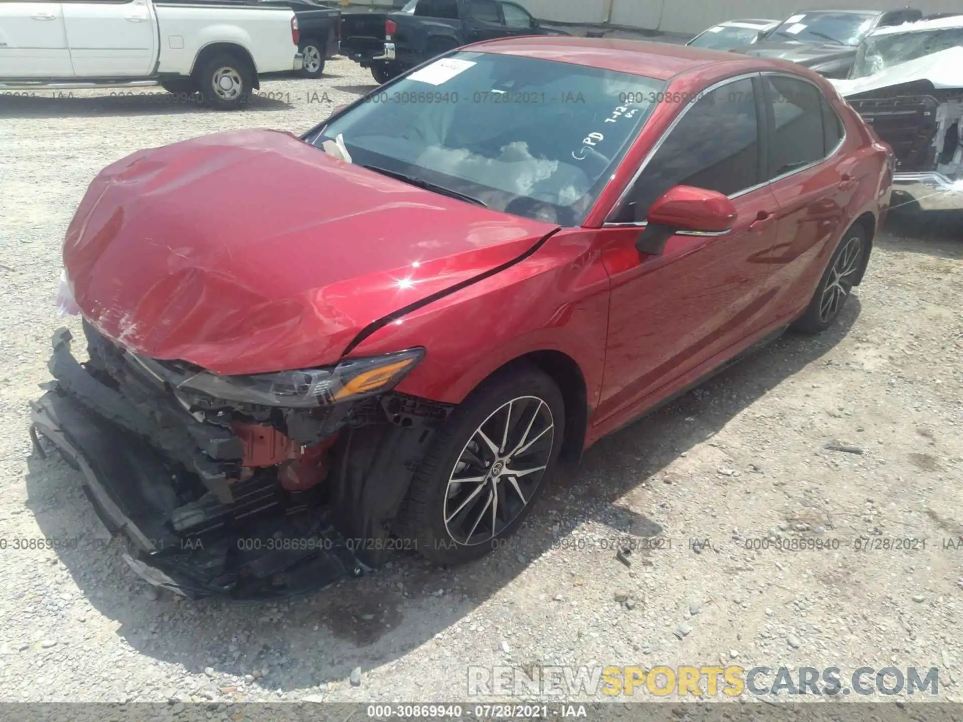 2 Photograph of a damaged car 4T1T11AK7MU448178 TOYOTA CAMRY 2021