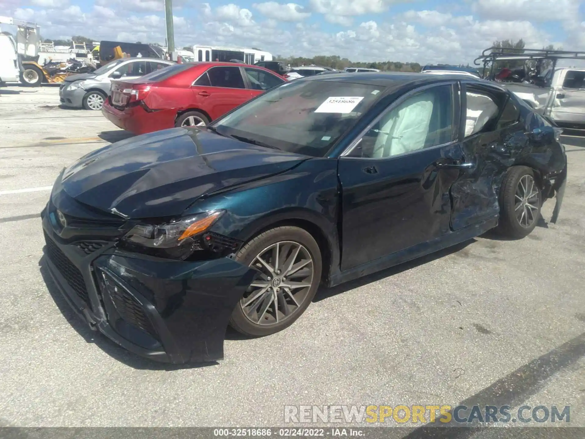 2 Photograph of a damaged car 4T1T11AK7MU516110 TOYOTA CAMRY 2021