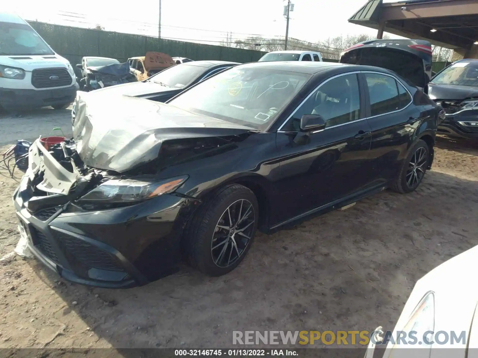 2 Photograph of a damaged car 4T1T11AK7MU565212 TOYOTA CAMRY 2021