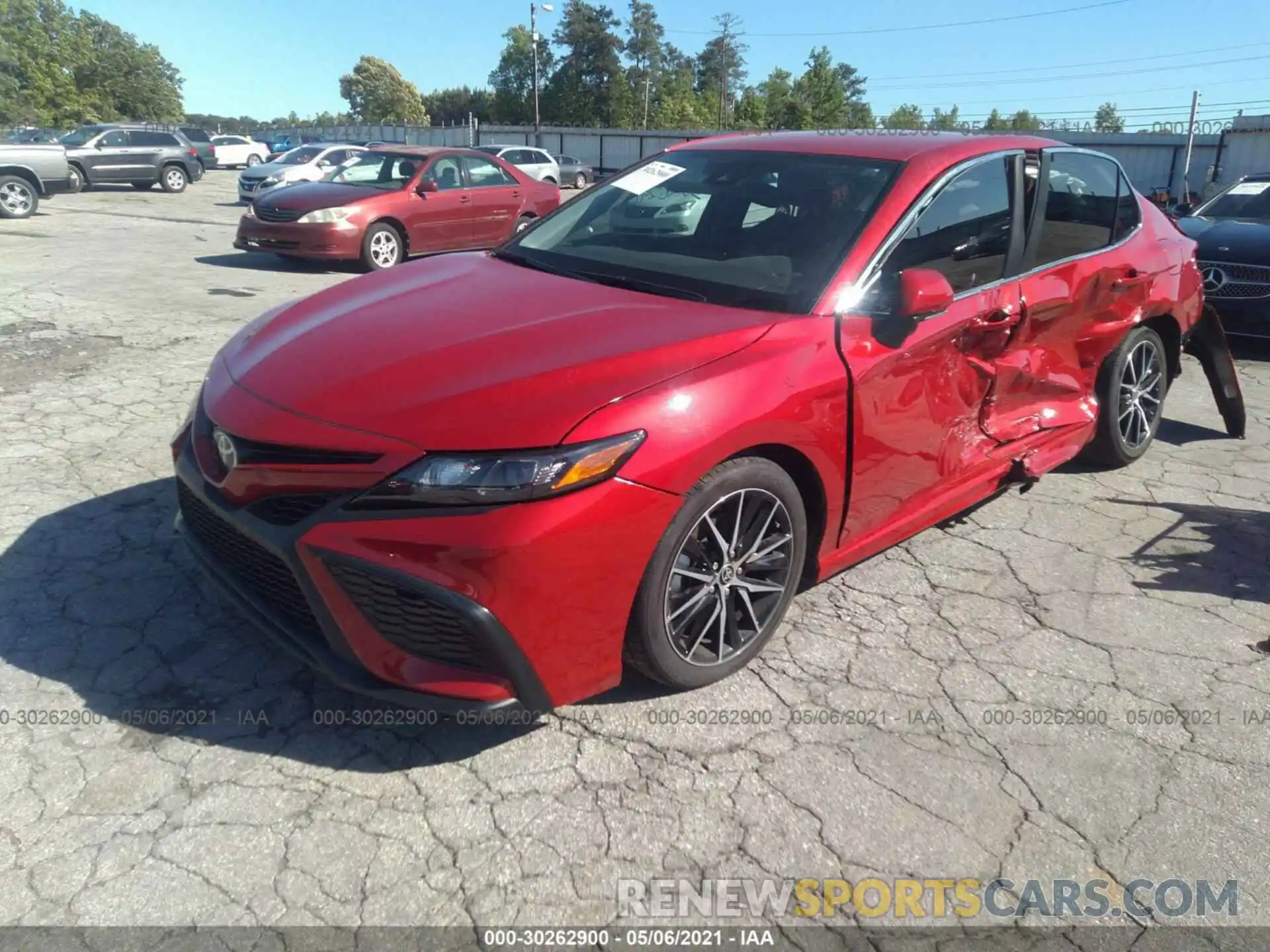 2 Photograph of a damaged car 4T1T11AK8MU422818 TOYOTA CAMRY 2021