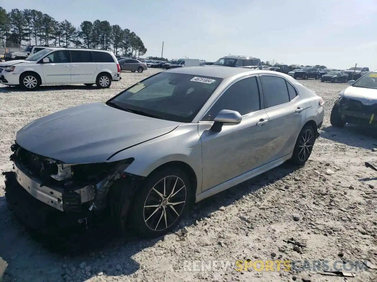 1 Photograph of a damaged car 4T1T11AK8MU514530 TOYOTA CAMRY 2021