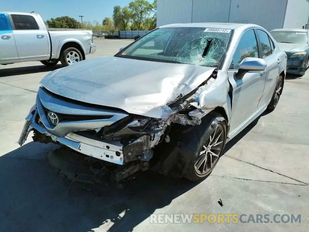 2 Photograph of a damaged car 4T1T11AK8MU563677 TOYOTA CAMRY 2021