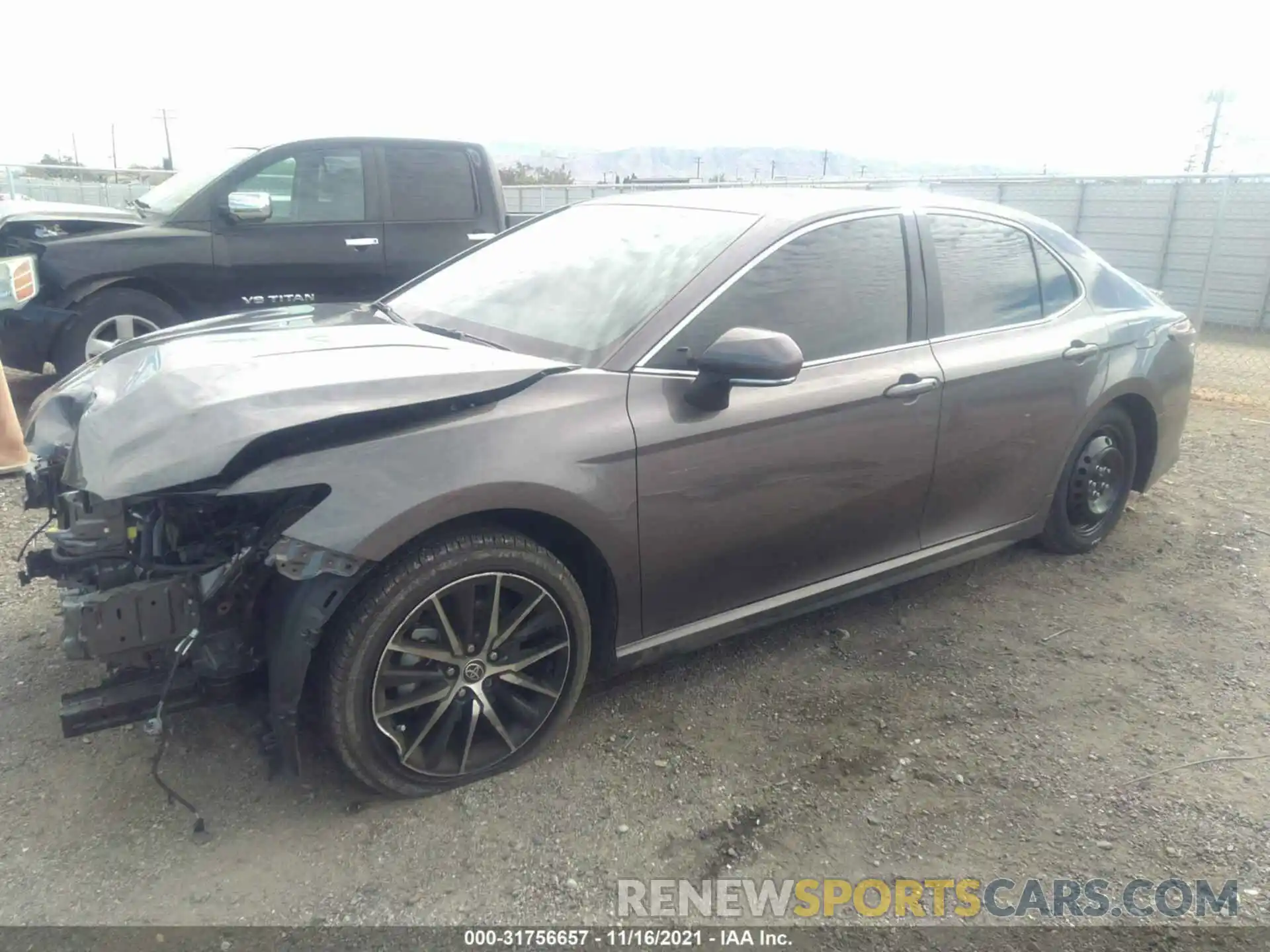 2 Photograph of a damaged car 4T1T11AK8MU564179 TOYOTA CAMRY 2021