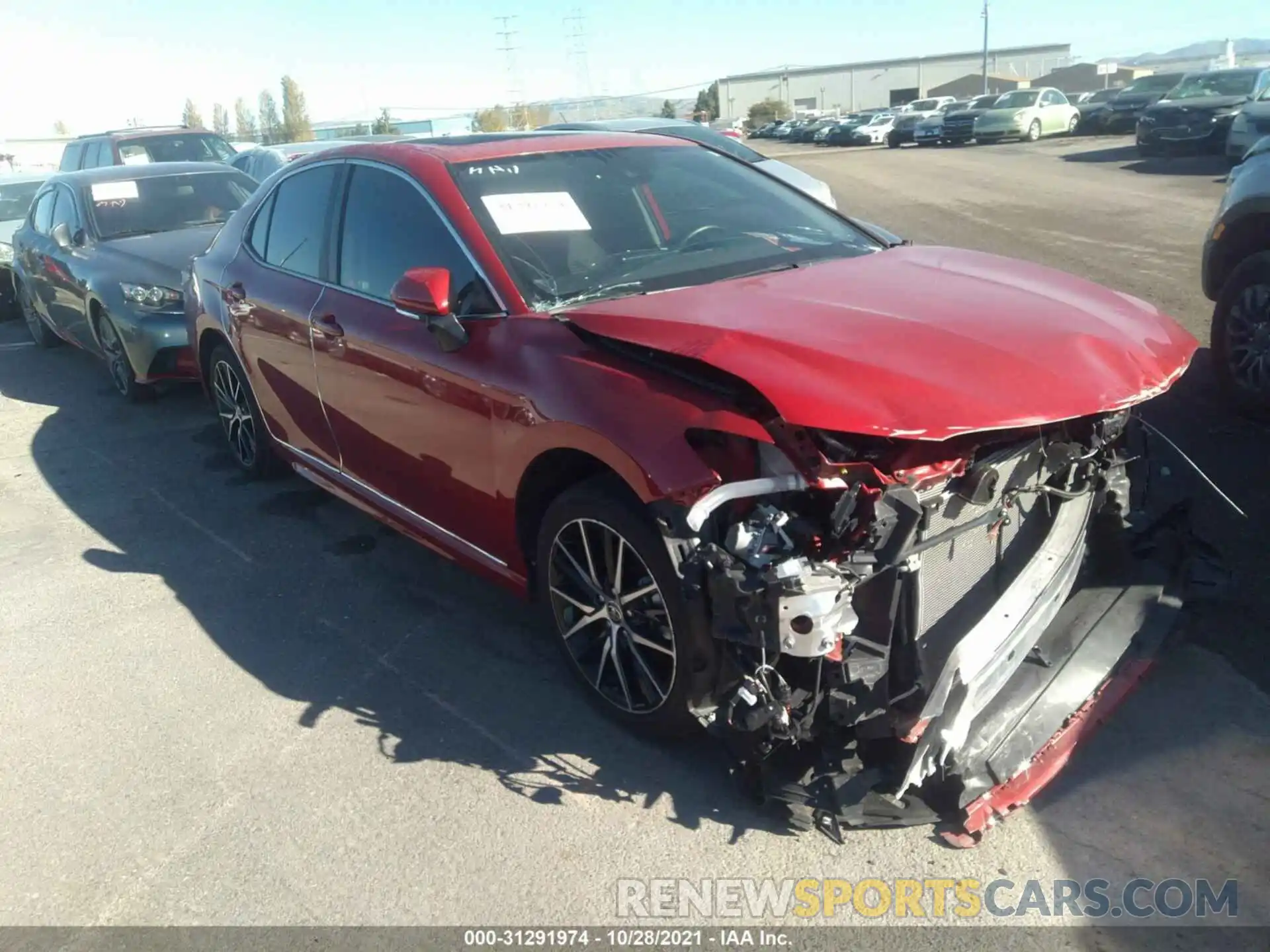 1 Photograph of a damaged car 4T1T11AK9MU419099 TOYOTA CAMRY 2021