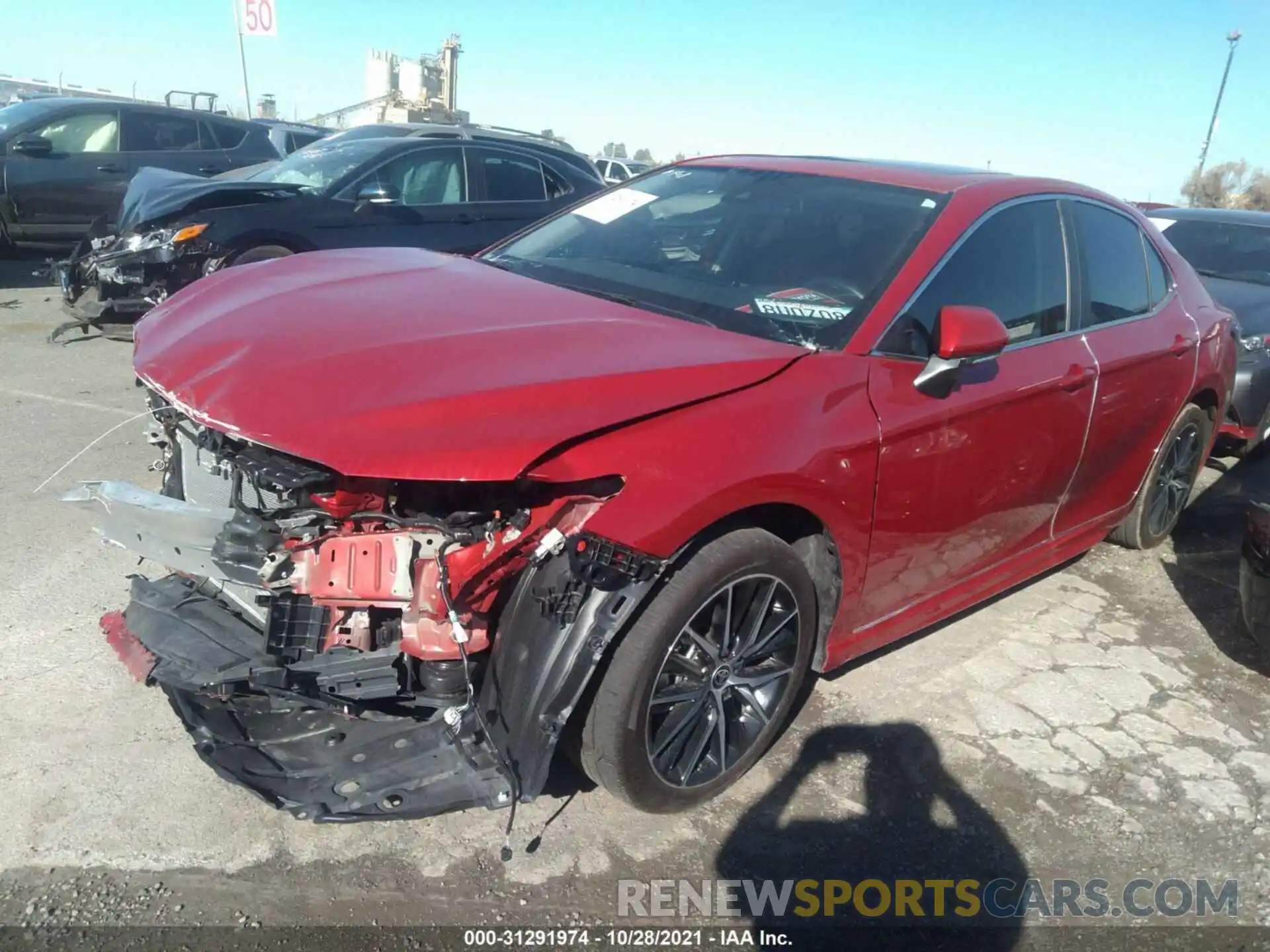 2 Photograph of a damaged car 4T1T11AK9MU419099 TOYOTA CAMRY 2021