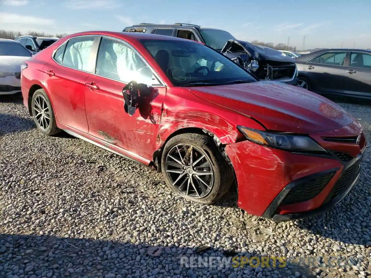 1 Photograph of a damaged car 4T1T11AK9MU437537 TOYOTA CAMRY 2021