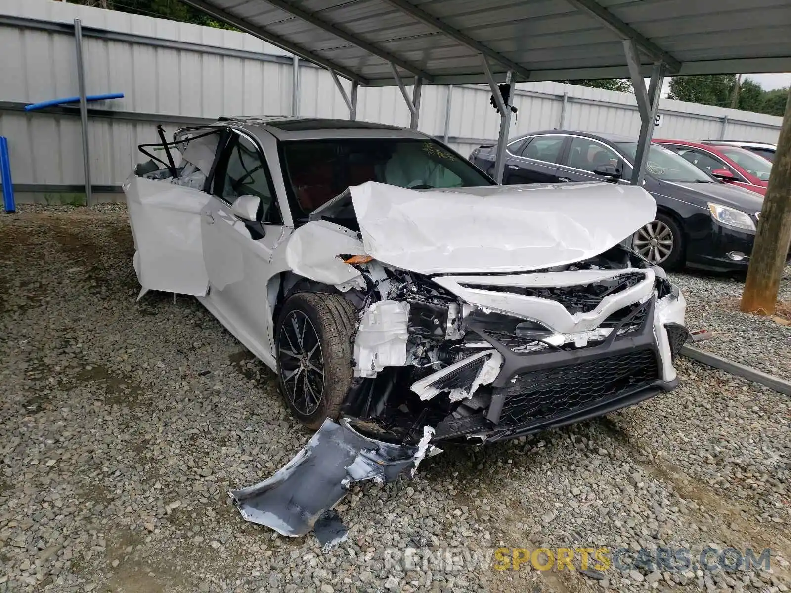 1 Photograph of a damaged car 4T1T11AKXMU433884 TOYOTA CAMRY 2021