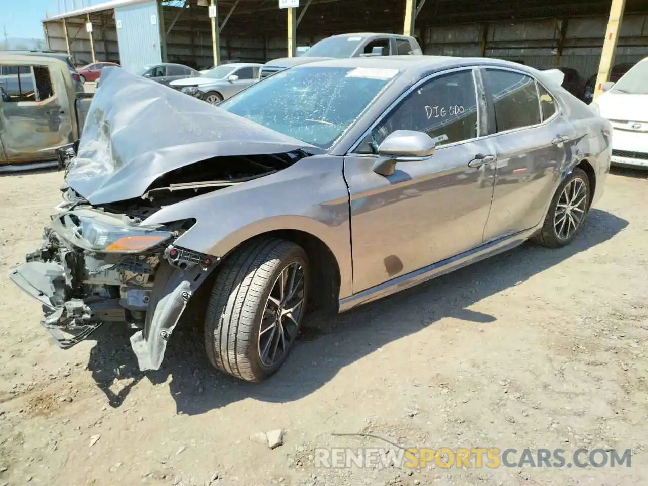 2 Photograph of a damaged car 4T1T11AKXMU447820 TOYOTA CAMRY 2021