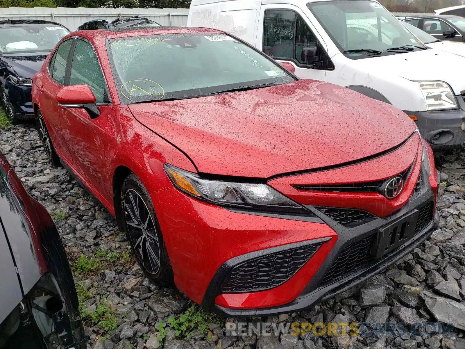 1 Photograph of a damaged car 4T1T11AKXMU448224 TOYOTA CAMRY 2021